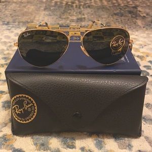 Ray-Ban® Aviator Sunglasses with Madras